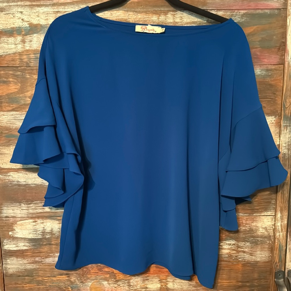Aryeh Flutter Sleeve Blouse